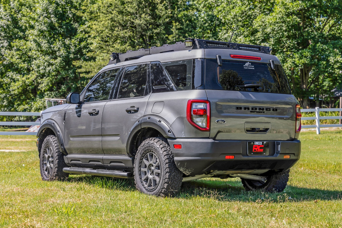 Rough Country Oval Nerf Steps Black | Ford Bronco Sport 4WD (2021-2026)