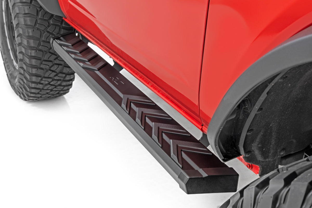 Rough Country BA2 Running Boards Side Step Bars | 2-Door | Ford Bronco (2 Door) (21-26)