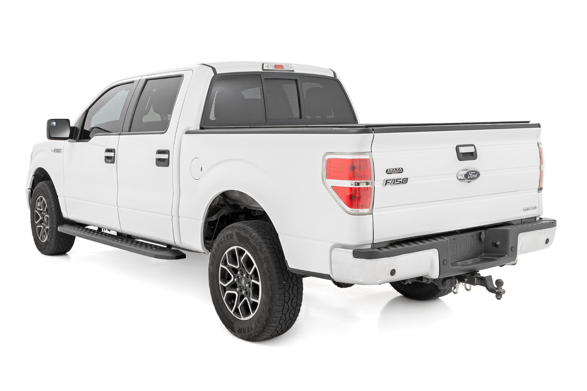 Rough Country RPT2 Running Board Crew Cab | Black | Ford F-150 2WD/4WD (2009-2014)
