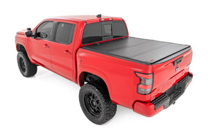 Rough Country Hard Tri-Fold Flip Up Bed Cover 5' Bed | Nissan Frontier 2WD/4WD (22-26)