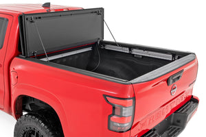 Rough Country Hard Tri-Fold Flip Up Bed Cover 5' Bed | Nissan Frontier 2WD/4WD (22-26)