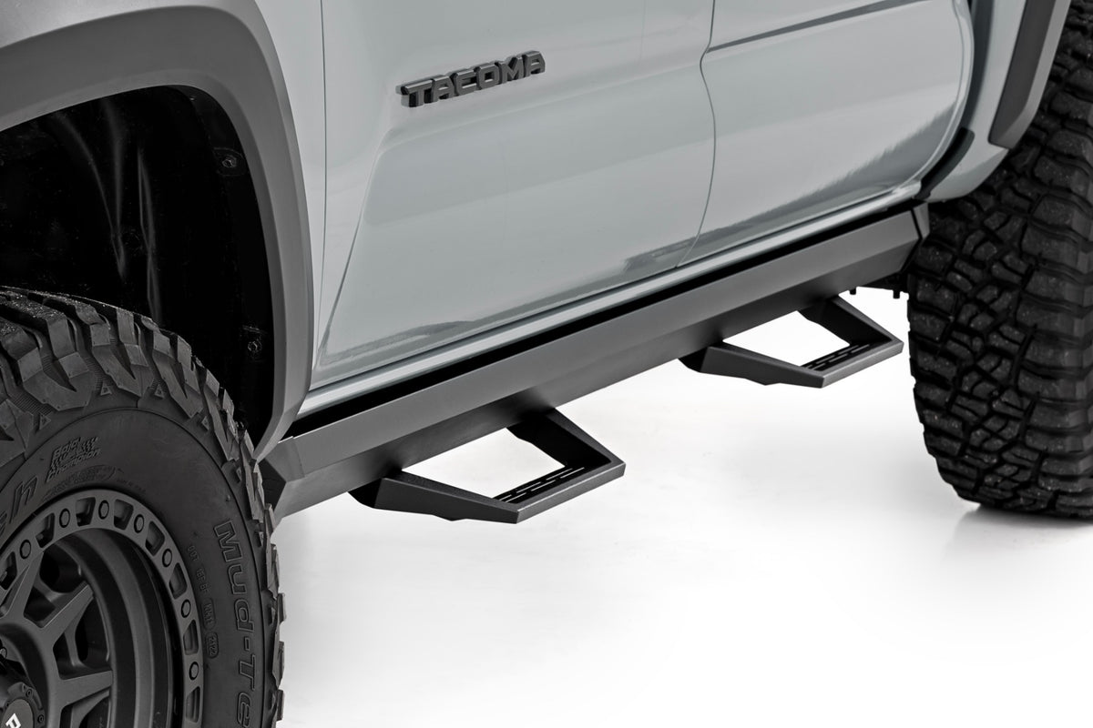 Rough Country SRL2 Adj Aluminum Step Double Cab | Toyota Tacoma 2WD/4WD (2005-2023)