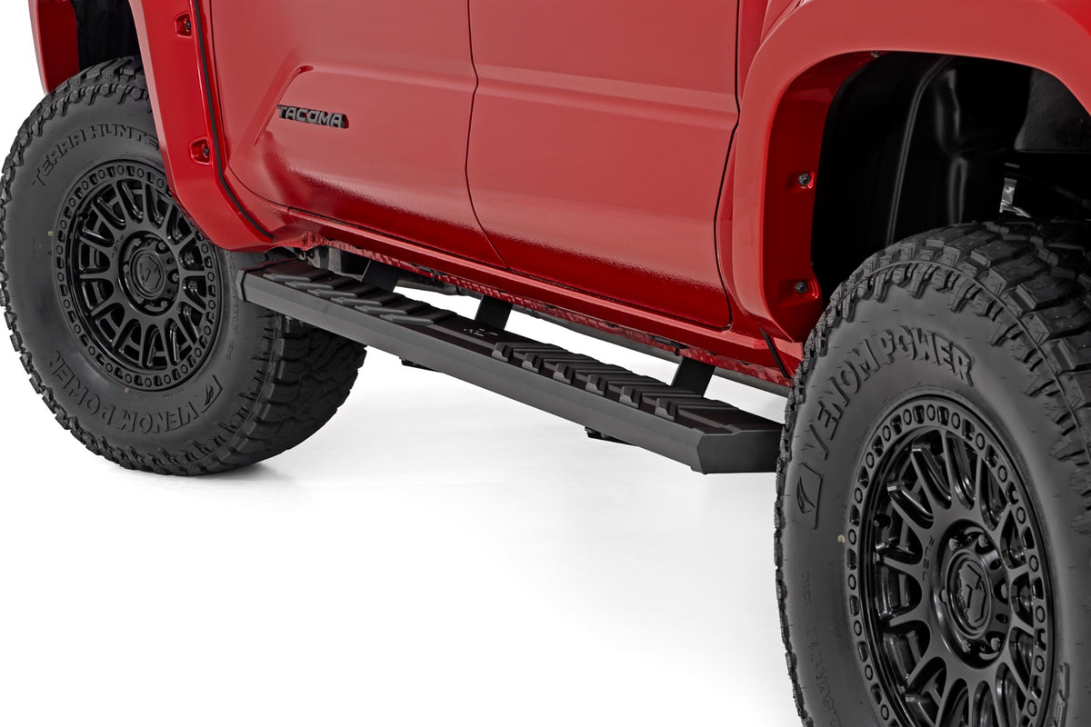 Rough Country BA2 Running Boards Side Step Bars | Double Cab | Toyota Tacoma (24-26)