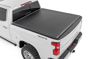 Rough Country Soft Roll Up Bed Cover | Chevy/GMC Sierra 1500 (19-26)/Silverado 1500 (19-26)