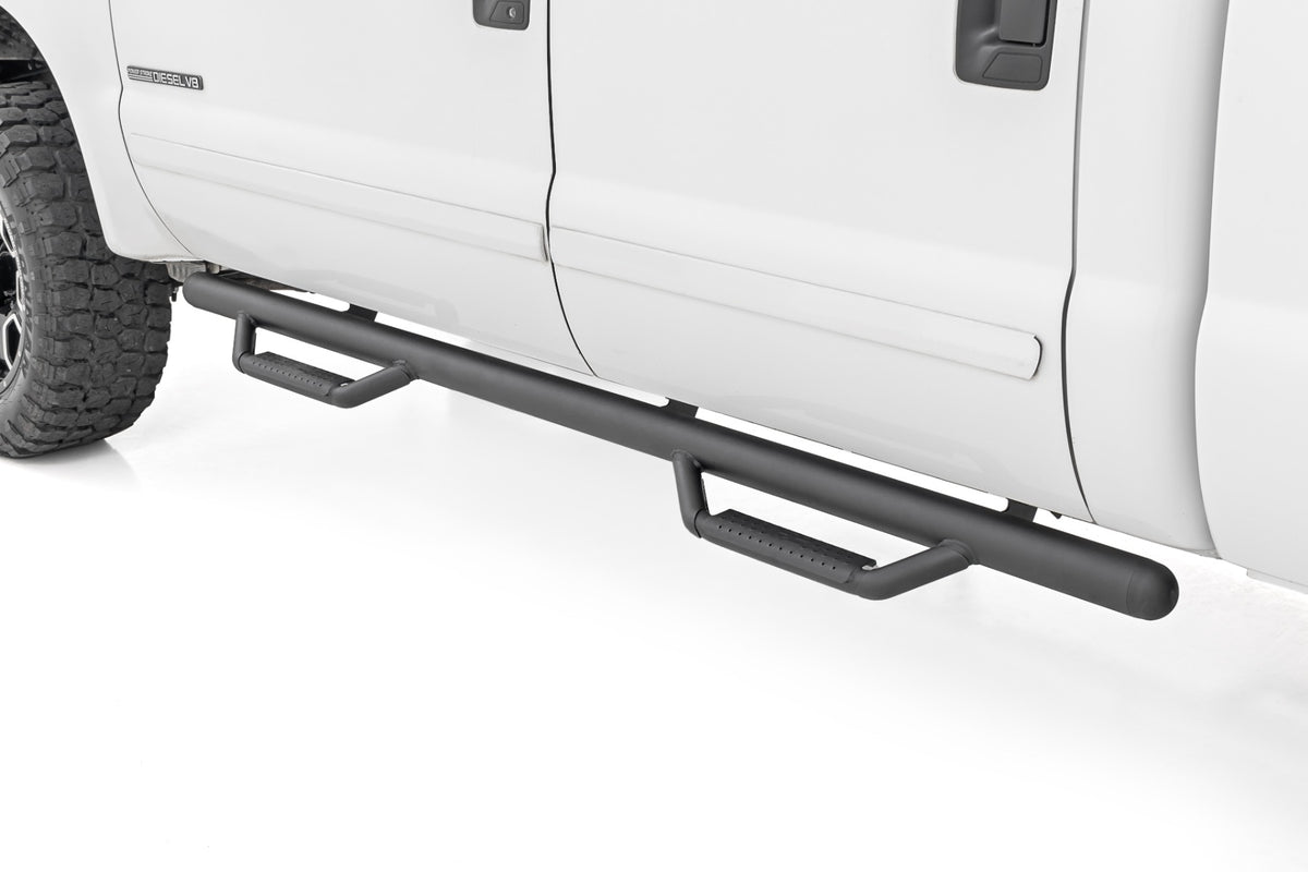 Rough Country Nerf Steps Cab Length | Crew Cab | Ford F-250/F-350 Super Duty (99-16)