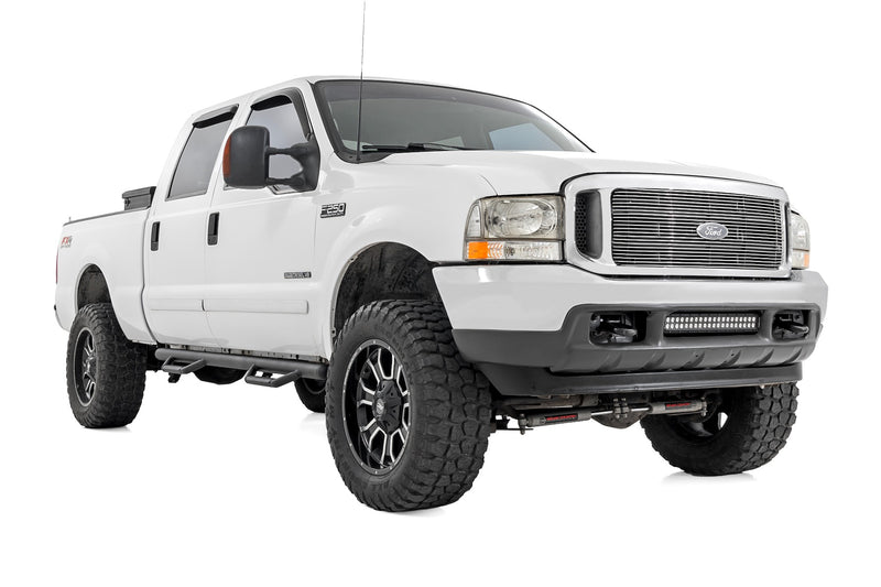 Rough Country Nerf Steps Cab Length | Crew Cab | Ford F-250/F-350 Super Duty (99-16)