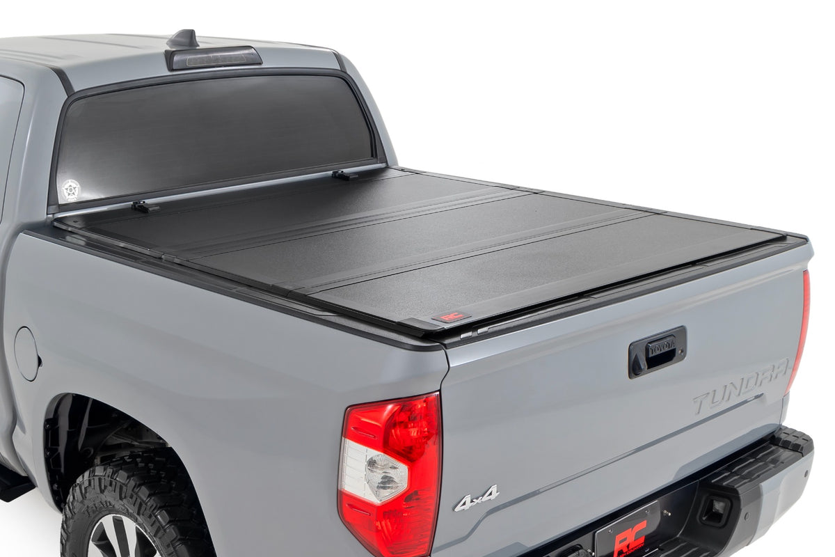 Rough Country Hard Tri-Fold Flip Up Bed Cover 5'7
