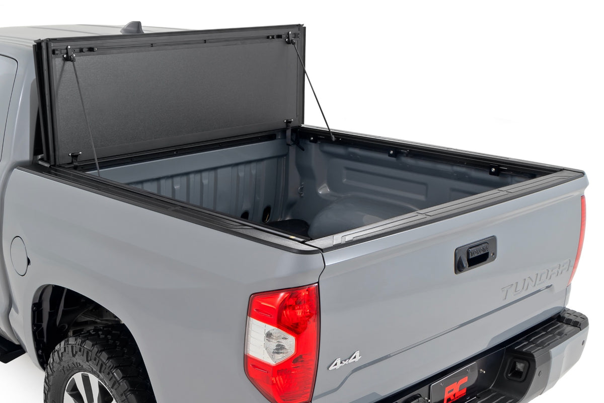 Rough Country Hard Tri-Fold Flip Up Bed Cover 5'7