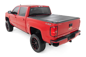 Rough Country Hard Tri-Fold Flip Up Bed Cover | Chevy/GMC 1500/2500HD/3500HD (14-19)