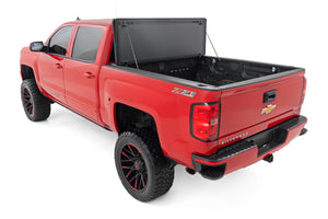 Rough Country Hard Tri-Fold Flip Up Bed Cover | Chevy/GMC 1500/2500HD/3500HD (14-19)