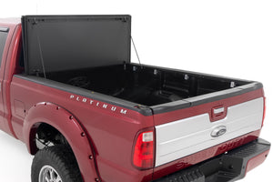 Rough Country Hard Tri-Fold Flip Up Bed Cover 6'10