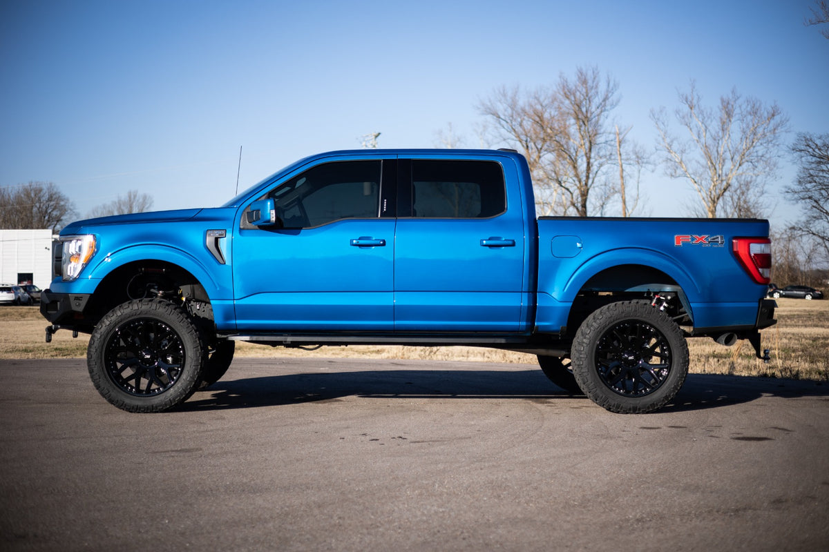 Rough Country RPT2 Running Board Crew Cab | Black | Ford F-150/Lightning/F-250/F-350/Raptor (15-26)