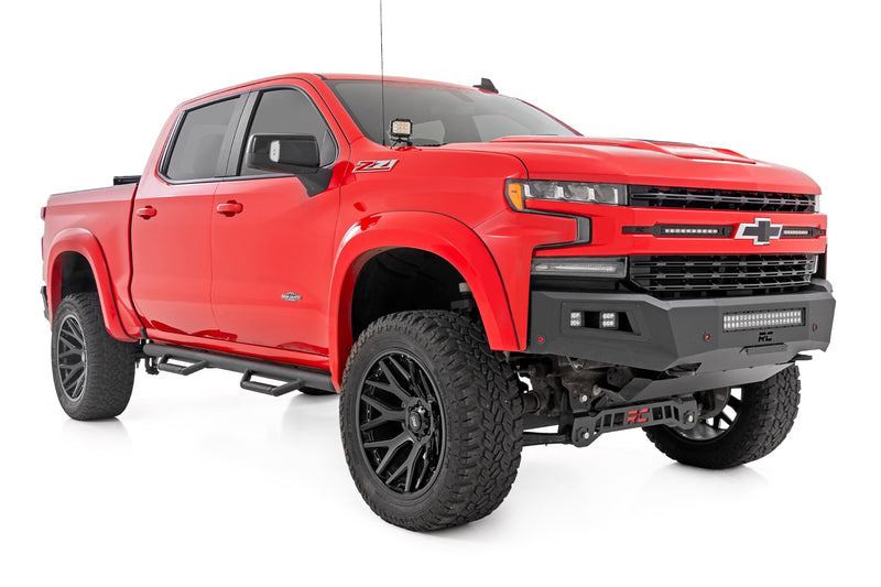 Rough Country Nerf Steps Cab Length | Crew Cab | Chevy/GMC 1500/2500HD/3500HD (19-26)