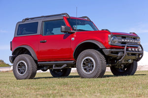 Rough Country SRX2 Adjustable Aluminum Step | Ford Bronco (2 Door) 4WD (2021-2026)