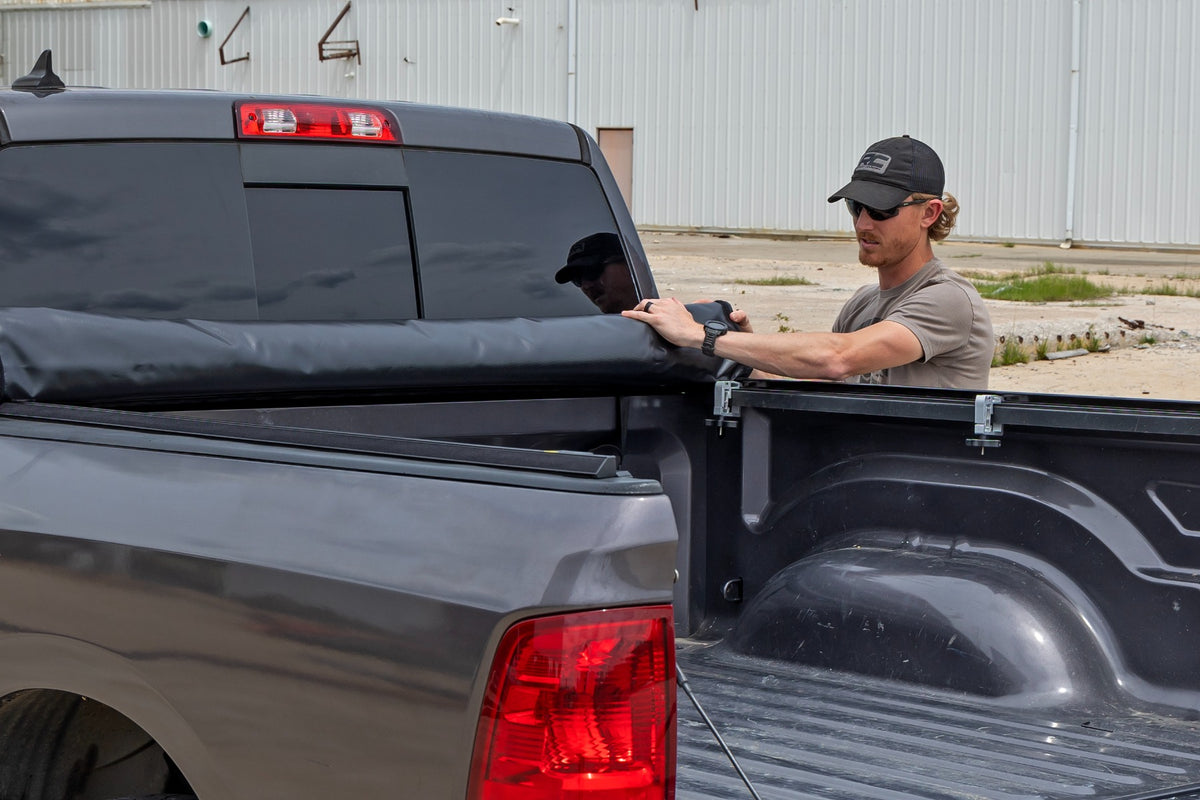 Rough Country Soft Roll Up Bed Cover | Ram 1500 (10-18)/2500 (10-26)