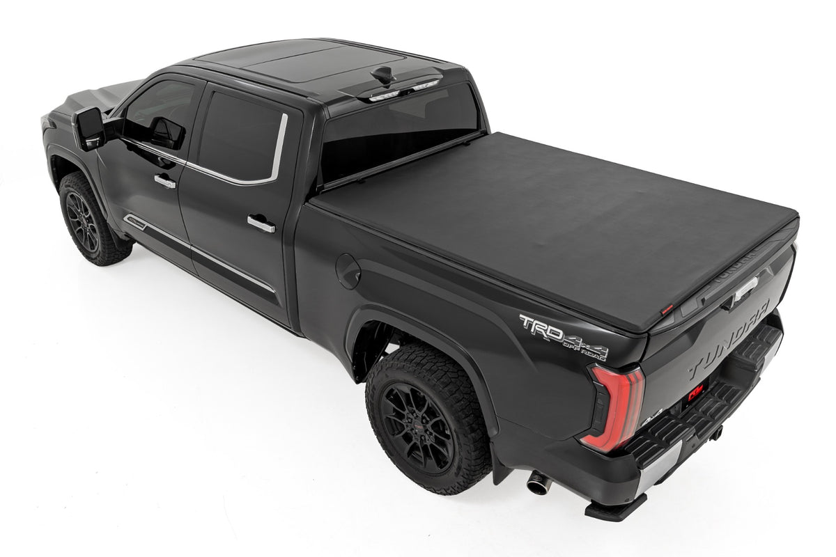 Rough Country Soft Tri-Fold Bed Cover | Toyota Tundra 2WD/4WD (2022-2026)