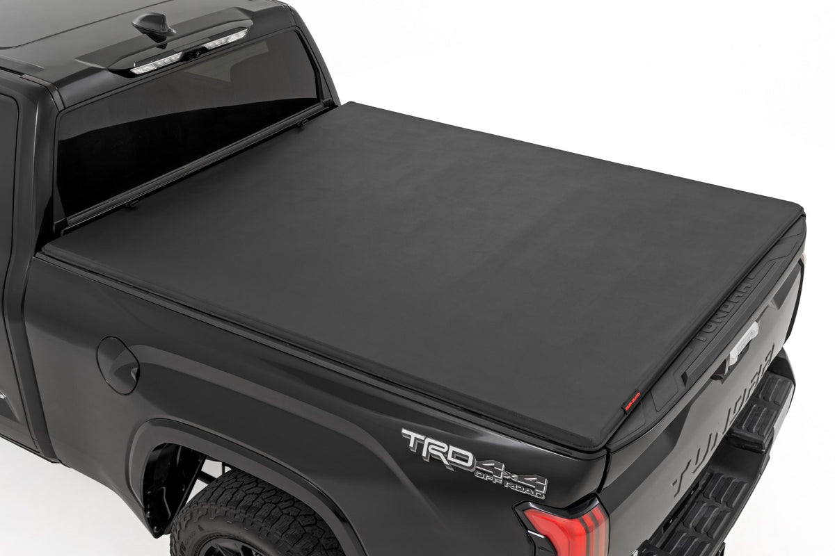 Rough Country Soft Tri-Fold Bed Cover | Toyota Tundra 2WD/4WD (2022-2026)