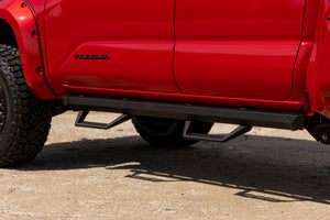 Rough Country SRL2 Adjustable Aluminum Steps Double Cab | Toyota Tacoma 2WD/4WD (24-26)