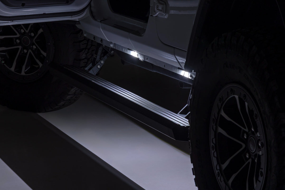 Rough Country Power Running Boards 4 Door | Jeep Wrangler JL (2018-2026)