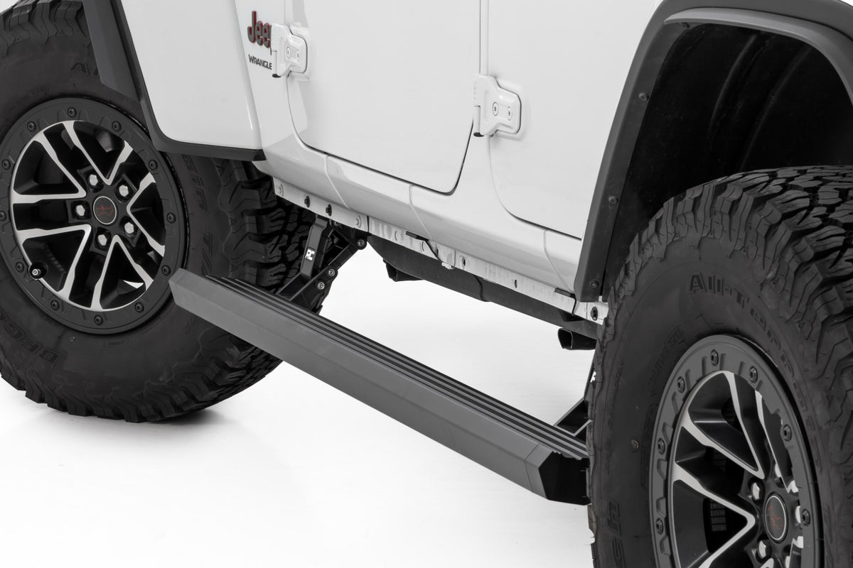 Rough Country Power Running Boards 4 Door | Jeep Wrangler JL (2018-2026)