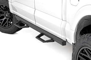 Rough Country SRL2 Adj Aluminum Step Crew Cab | Ford F-150/Lightning/F-250/F-350/Raptor (15-26)