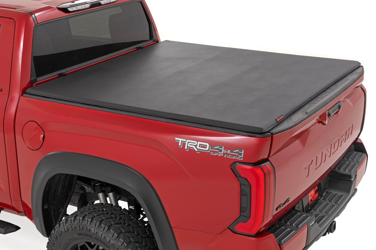 Rough Country Soft Tri-Fold Bed Cover | Toyota Tundra 2WD/4WD (2022-2026)