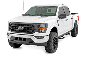 Rough Country SRL2 Adj Aluminum Step Crew Cab | Ford F-150/Lightning/F-250/F-350/Raptor (15-26)