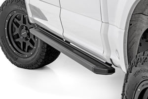 Rough Country Multi-Color LED Running Boards Crew Cab | Ford F-150/Lightning/F-250/F-350/Raptor (15-26)