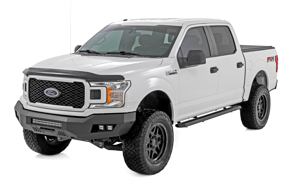Rough Country Multi-Color LED Running Boards Crew Cab | Ford F-150/Lightning/F-250/F-350/Raptor (15-26)