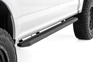 Rough Country Multi-Color LED Running Boards Crew Cab | Ford F-150/Lightning/F-250/F-350/Raptor (15-26)