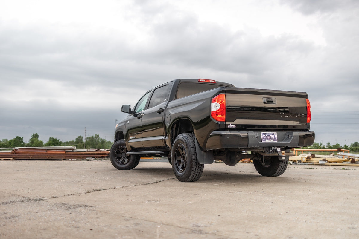 Rough Country RPT2 Running Board Crew Cab | Black | Toyota Tundra 2WD/4WD (2007-2021)