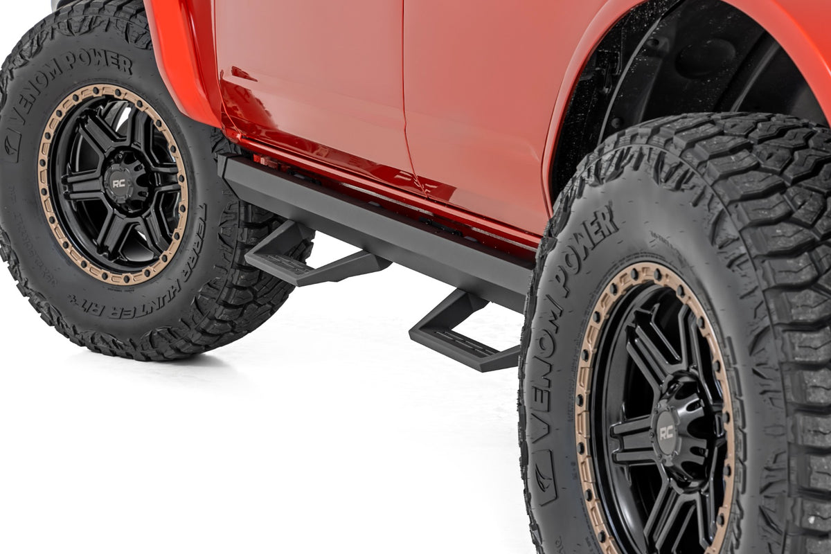 Rough Country SRL2 Adjustable Aluminum Step 4-Door | Ford Bronco 4WD (2021-2026)