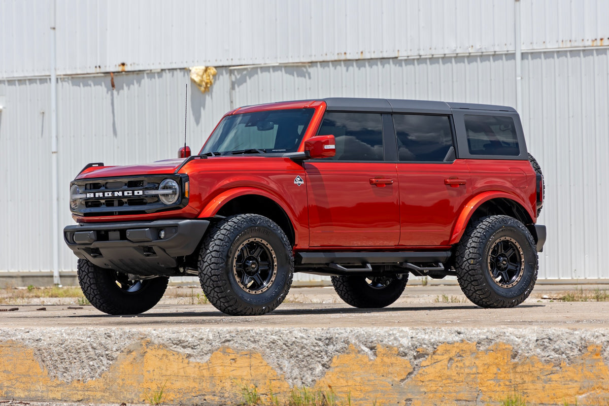 Rough Country SRL2 Adjustable Aluminum Step 4-Door | Ford Bronco 4WD (2021-2026)