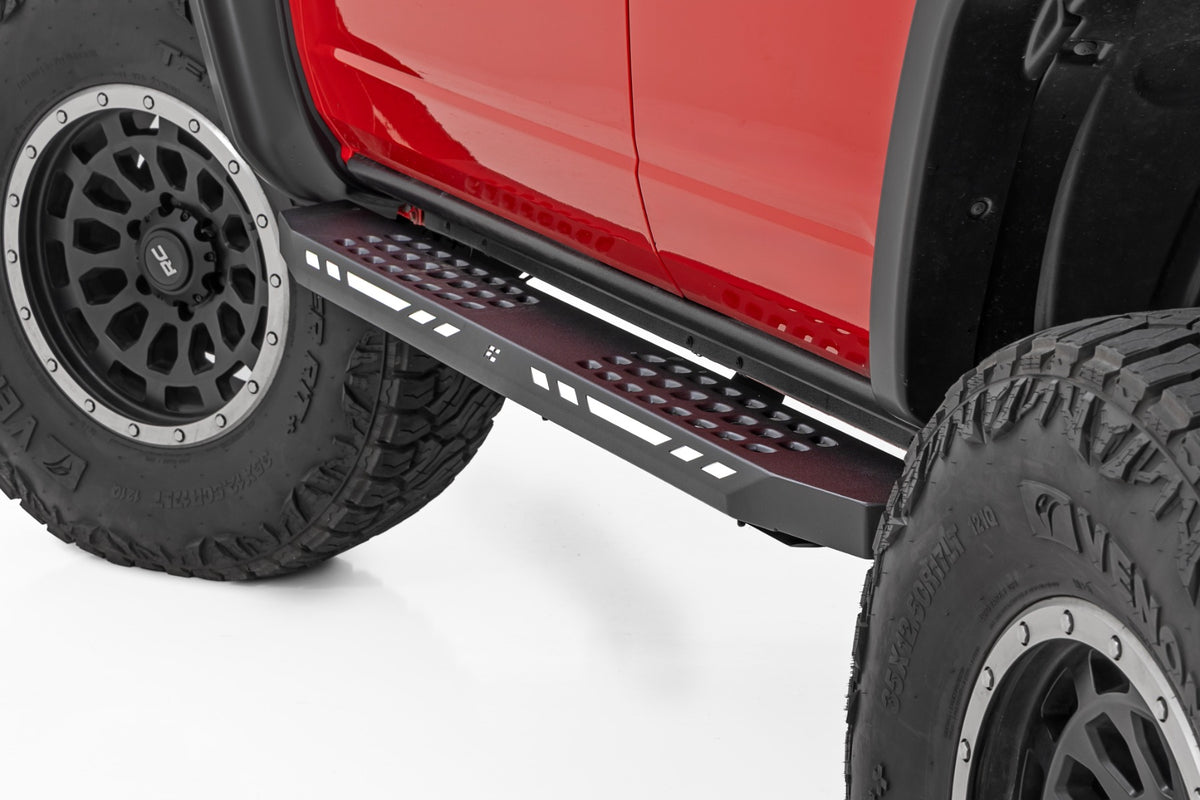 Rough Country AC2 Running Boards Amber/White | 4-Door | Ford Bronco 4WD (2021-2026)