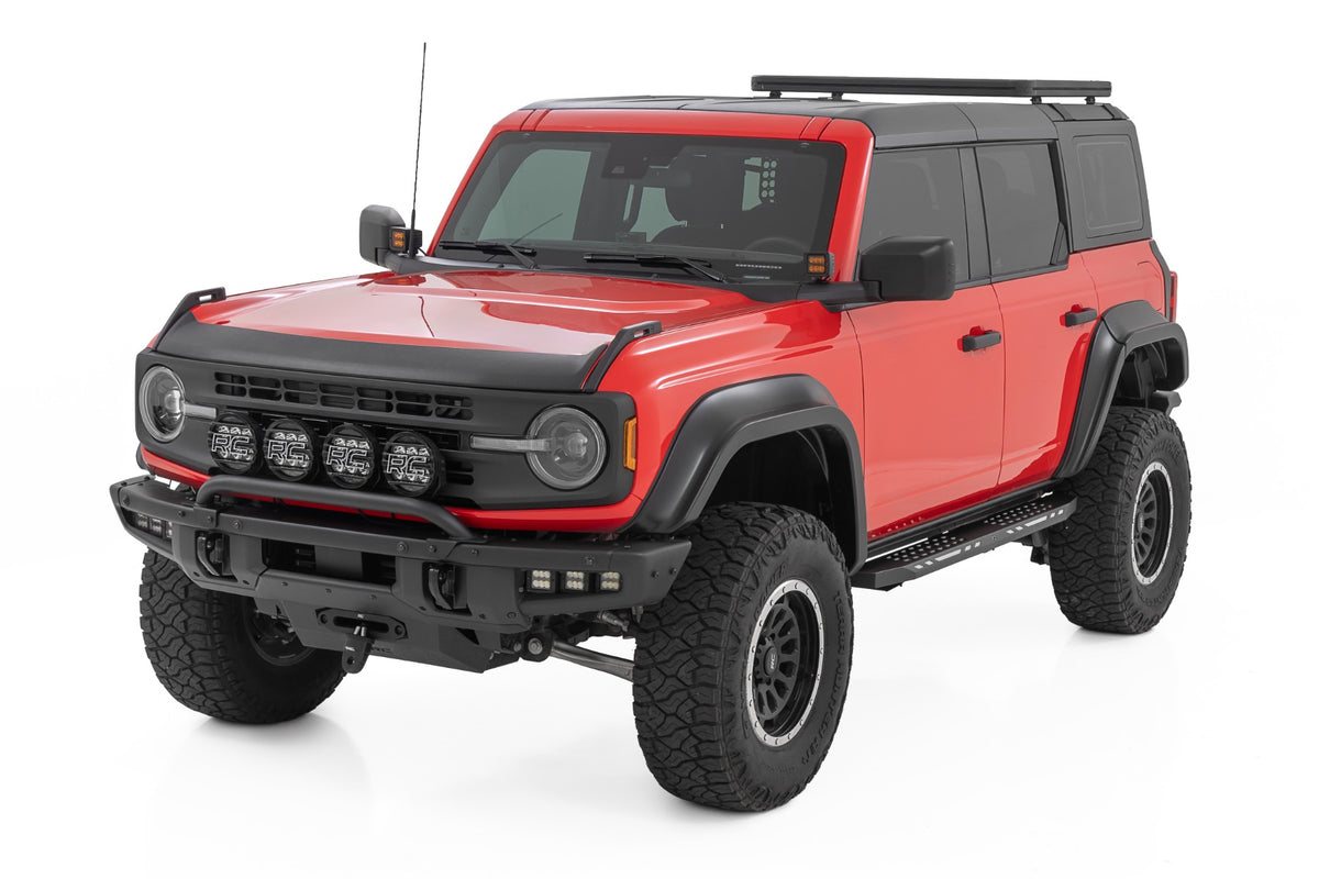Rough Country AC2 Running Boards Amber/White | 4-Door | Ford Bronco 4WD (2021-2026)