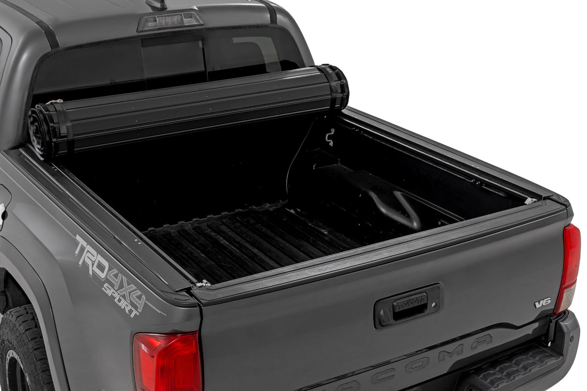Rough Country Hard Roll Up Bed Cover | Toyota Tacoma 2WD/4WD (2016-2023)