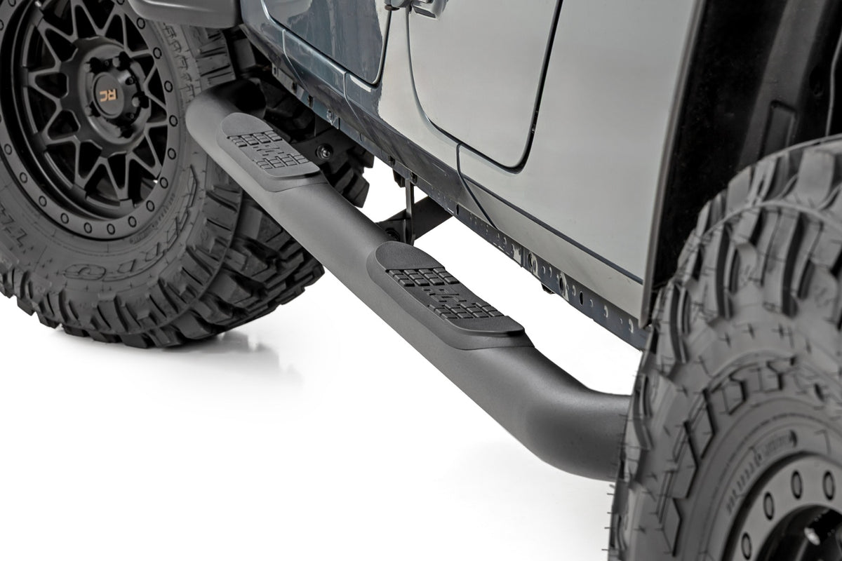 Rough Country Nerf Steps 3-Inch Tube | Jeep Gladiator JT 4WD (2020-2026)