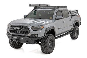 Rough Country RPT2 Running Board Double Cab | Black | Toyota Tacoma 2WD/4WD (2016-2023)