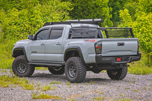 Rough Country RPT2 Running Board Double Cab | Black | Toyota Tacoma 2WD/4WD (2016-2023)