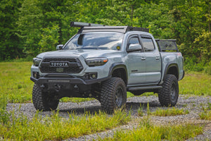 Rough Country RPT2 Running Board Double Cab | Black | Toyota Tacoma 2WD/4WD (2016-2023)