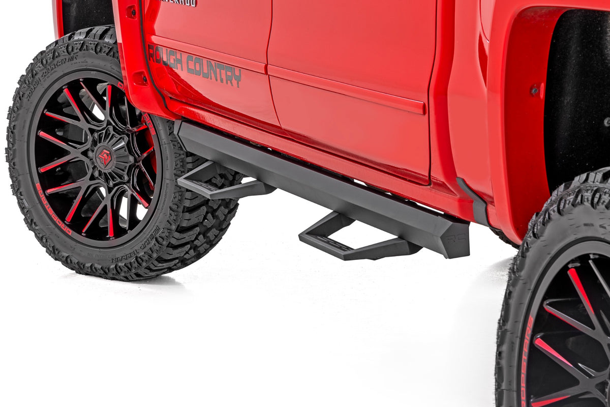 Rough Country SRL2 Adj Aluminum Step Crew Cab | Chevy/GMC 1500/2500HD/3500HD (07-18 & Classic)