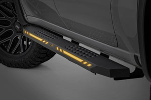 Rough Country AC2 Running Boards Amber/White | Crew Cab | Chevy/GMC 1500/2500HD/3500HD (19-26)