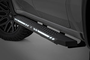 Rough Country AC2 Running Boards Amber/White | Crew Cab | Ram 1500 (19-26)/1500 TRX (21-24)