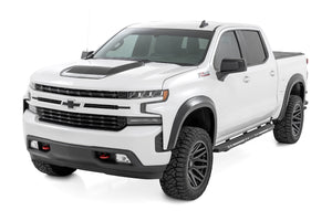 Rough Country AC2 Running Boards Amber/White | Crew Cab | Chevy/GMC 1500/2500HD/3500HD (19-26)