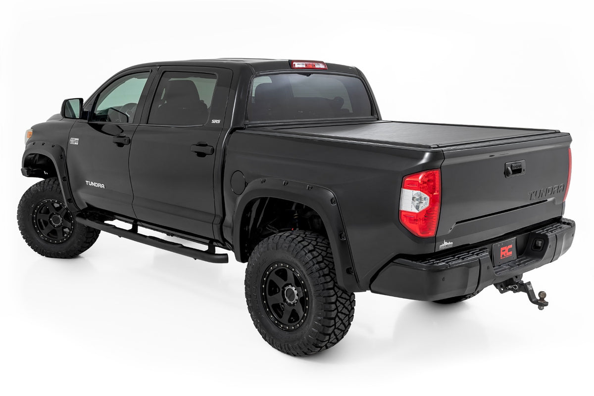 Rough Country Nerf Steps 3-Inch Tube | CrewMax | Toyota Tundra 4WD/2WD (2007-2021)