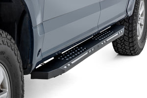 Rough Country AC2 Running Boards Amber/White | Crew Cab | Ford F-150/Lightning/F-250/F-350/Raptor (15-26)