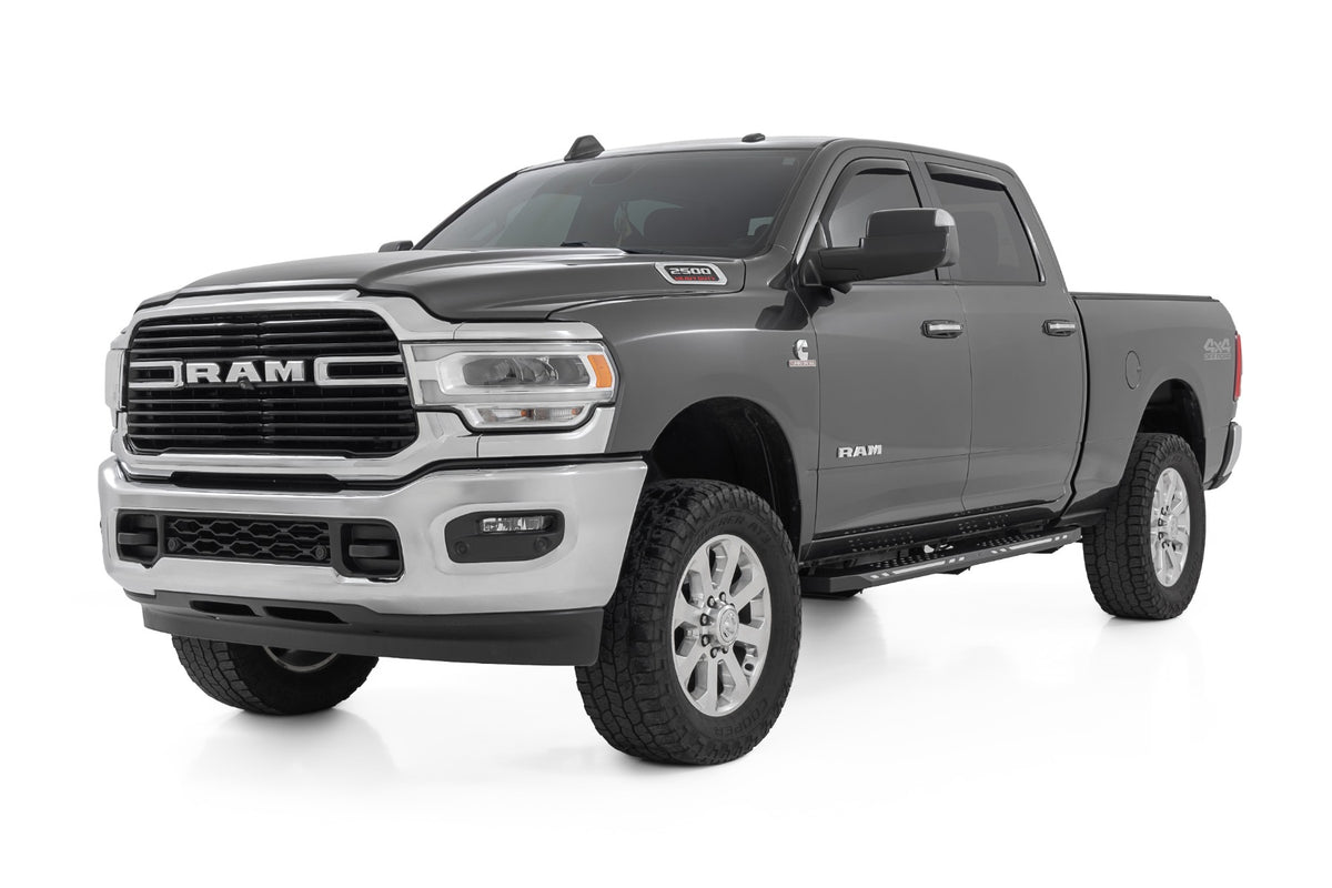 Rough Country AC2 Running Boards Amber/White | Crew Cab | Ram 1500 (19-26)/1500 TRX (21-24)