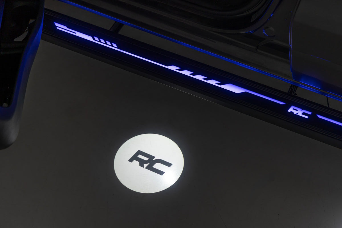 Rough Country Multi-Color LED Running Boards CrewMax | Toyota Tundra 2WD/4WD (2022-2026)