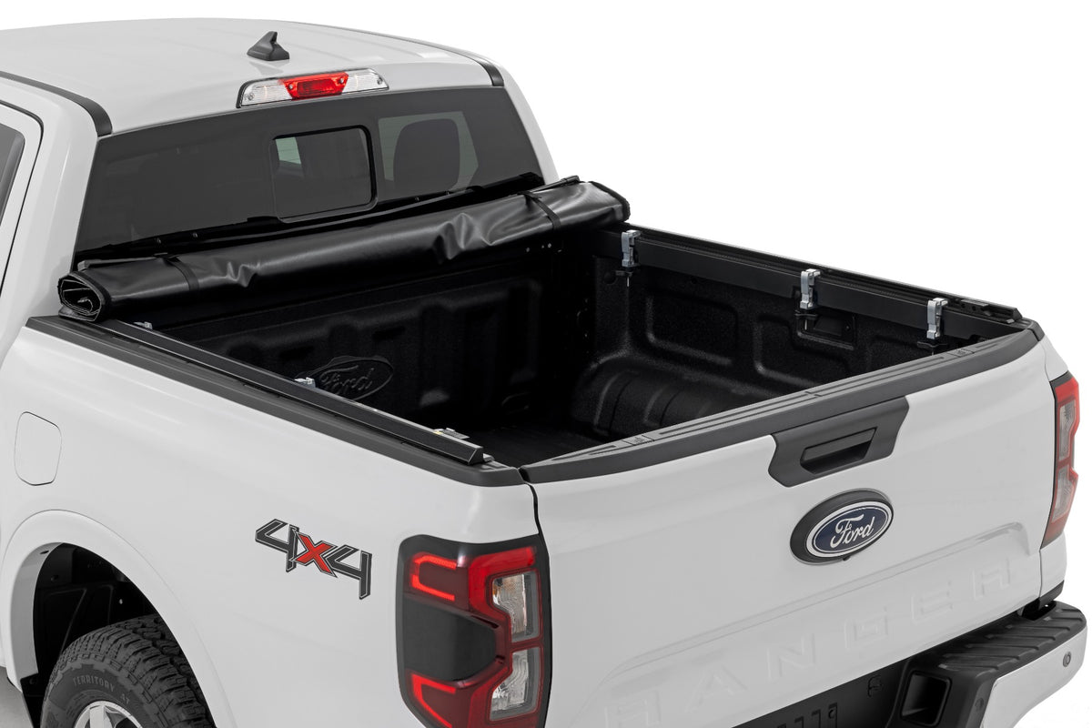 Rough Country Soft Roll Up Bed Cover 5' Bed | Ford Ranger 2WD/4WD (2024-2025)