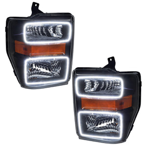 Oracle 08-10 Ford F250/350 LED HL - Black - ColorSHIFT w/ 2.0 Controller